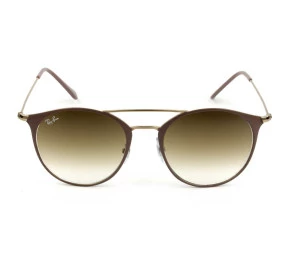 Óculos Ray Ban Highstreet RB3546L Nude Cobre Marrom Degrade 9071/51 52mm