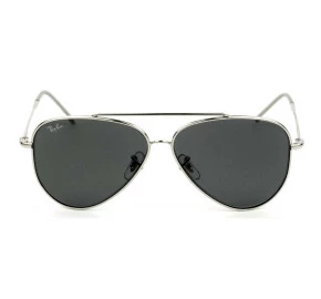 Óculos Ray Ban Aviador Reverse Prata Cinza Ray Ban RBR0101S 003/GR 59mm