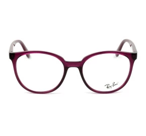 Óculos Ray Ban  RB7206L Vinho Translucido 8186 52mm 