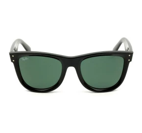 Óculos Ray Ban Wayfarer Reverse Preto Brilho G-15 RBR0502S 6677/VR 50mm