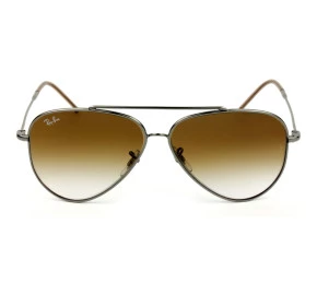 Óculos Ray Ban Aviador Reverse Grafite Marrom Degrade RBR0101S 004/CB 59 mm