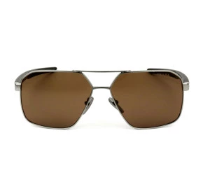 Óculos Prada Linea Rossa SPS55W Grafite Marrom 5AV-50A 60mm 