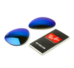 Lentes Ray Ban Aviador Azul Espelhado Tamanho 58mm Médio