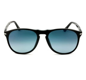 Óculos Persol 9649-S Preto Brilho Azul Degrade 95/Q8 55mm 