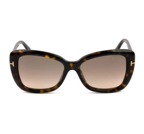 Óculos Tom Ford Feminino Maeve Turtle Marrom TF1008 52F 55mm