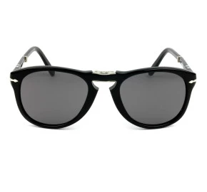 Persol Steve McQueen 714-S-M Preto Cinza 95/B1 54mm - Óculos de Sol