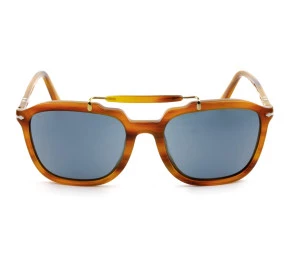 Óculos Persol Senna 0203-S Marrom Listrado Azul 960/R5 57mm 