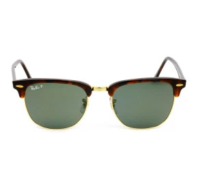 Óculos Ray Ban Clubmaster RB3016L Turtle G15 Polarizado 990/58 55mm