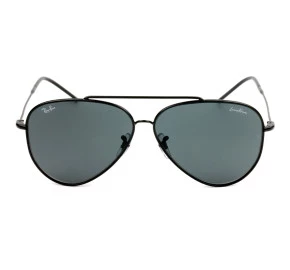 Óculos Ray Ban Aviador Reverse  Lenny Kravitz Preto Cinza Ray Ban RBR0101S 002/GR 62mm