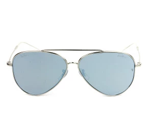 Óculos Ray Ban Aviador Reverse Lenny Kravitz Prata Azul Espelhado Ray Ban RBR0101S 003/30 62mm