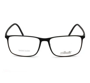 Óculos Silhouette SPX 2955 Preto Fosco 75 9060 55mm