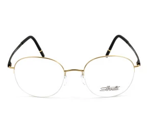 Óculos Silhouette 5572 Dourado Fosco 75 7580 50mm