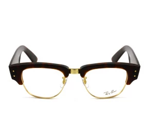 Óculos Ray Ban Mega Clubmaster RB0316-V Turtle Dourado 2372 50mm 