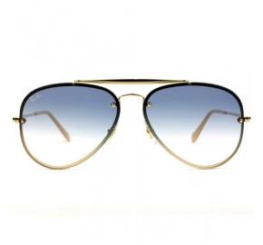 Ray Ban Aviador Blaze RB3584-N  - Dourado/Azul Degradê 001/19 58mm - Óculos de Sol