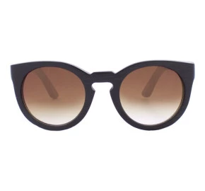 Óculos Evoke Wood Series Bamboo Collection 03 Black Wood Laser Brown Gradient
