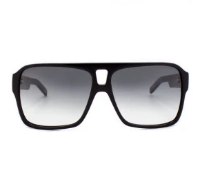 Óculos Evoke EVK 09 Black Shine Sanded Gold Gray Gradiente