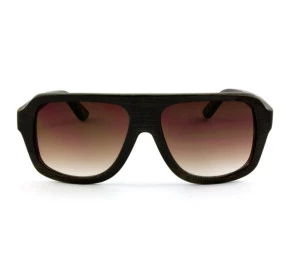 Óculos Evoke Wood Series Bamboo Collection 01 Black Wood Laser Brown Gradient