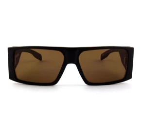 Óculos Evoke Bomber Black Wood Matte Gold Brown Total