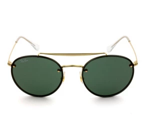 Ray Ban Blaze Round Ponte Dupla RB3614-N - Dourado/G15 9140/71 54mm - Óculos de Sol