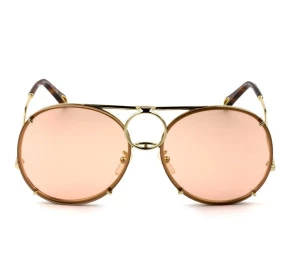 Chloé Vicky CE 145S Aviador Rose Semi Espelhado 828 61mm - Óculos de Sol