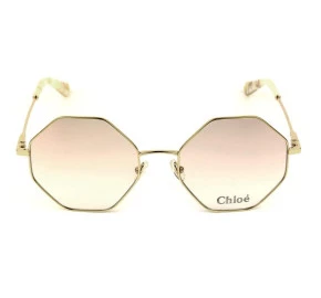 Chloé CE 2134 - Óculos de Grau 717 Bege/Dourado Lente 55mm