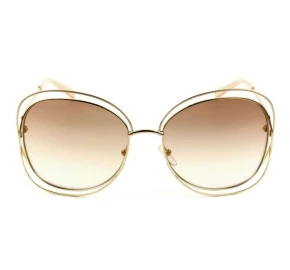Chloé CE 119S Marrom Degradê/Dourado 724 60mm - Óculos de Sol
