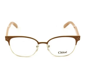 Chloé CE 2131 Óculos de Grau 703 Bege/Dourado Lente 53mm