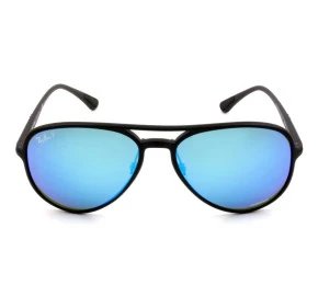 Ray Ban Chromance RB 4320-CH  - Preto/Azul Espelhado Polarizado 601-S/A1 58mm - Óculos de Sol