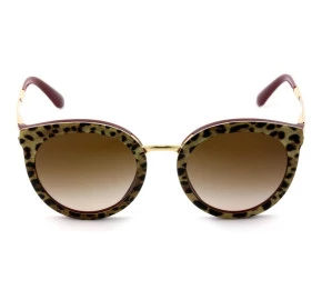 Dolce & Gabbana DG4268 - Óculos de Sol Oncinha/Vinho 3155/13 Lentes 52mm