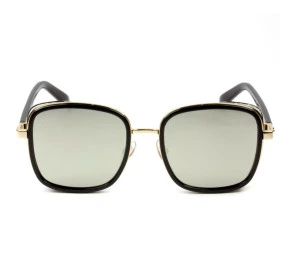 Jimmy Choo ELVA/S - Preto/Dourado Espelhado 2M2T4 54mm - Óculos de Sol