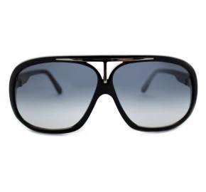 Óculos Evoke EVK 01 Black Shine Silver Gray Gradient