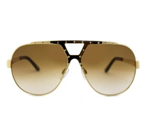 Óculos Evoke Havana 01 Gold Monel Laser Brown Gradient