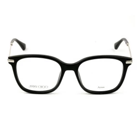 Jimmy Choo JC195 - Preto/Dourado BSC 50mm - Óculos de Grau