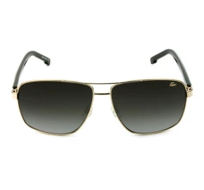 Lacoste L162S - Óculos de Sol Prata/Cinza Degradê 714 Lentes 61MM