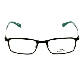 Lacoste L2240 - Preto Fosco/Verde 002 55mm - Óculos de Grau
