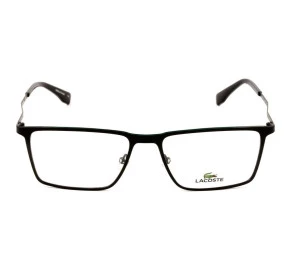 Lacoste L2242 Preto Fosco/Verde 002 56mm - Óculos de Grau