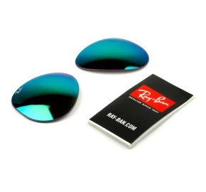 Lentes Ray Ban Aviador Verde Espelhado Tamanho 58mm Médio