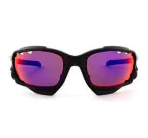 Oakley Racing Jacket Vented Matte Black Ink/ Red Iridium Polarized 9171 20