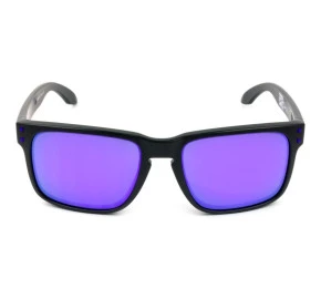 Oakley Holbrook - Óculos de Sol Matte Black/Violet Iridium Lentes 55mm