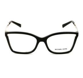 Michael Kors MK4058 - Preto/Dourado 3332 54mm - Óculos de Grau
