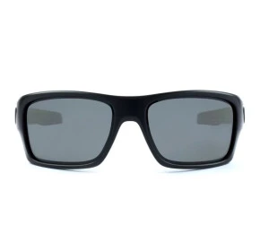 Oakley Turbine 9263-07 65 Mate Black Grey Polarized