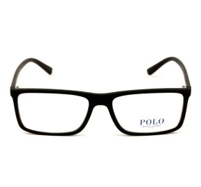 Polo Ralph Lauren PH2178 - Preto Fosco/Vermelho 5284 55mm - Óculos de Grau