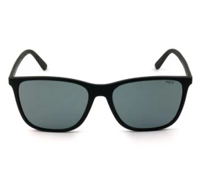 Polo Ralph Lauren PH4143 - Óculos de Sol Preto Fosco 5284/87 Lentes 57MM