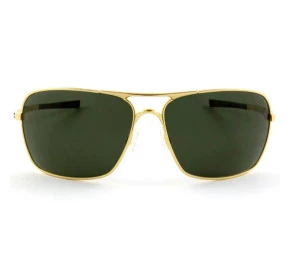 Oakley Plaintiff Squared Polished Gold w/ Dark Grey4063 02