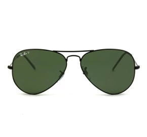 Ray Ban Aviador RB3025L - Preto Brilho/G15 Polarizado 002/58 62mm - Óculos de Sol
