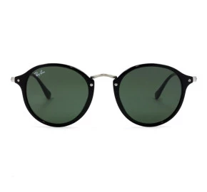 Óculos Ray-Ban Round Fleck  RB2447 Preto Brilho/ G-15 901 49 