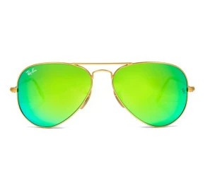 Ray Ban Aviador RB3025 - Dourado/Verde Espelhado 112/19 62mm - Óculos de Sol