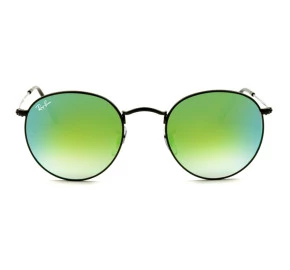 Ray-Ban Round Metal RB3447 002/4J 50 Verde Espelhado - Óculos de Sol