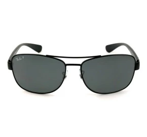 Ray Ban RB3518L Preto Brilho/CInza Polarizado 006/81 63mm - Óculos de Sol
