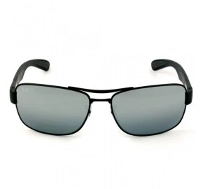 Ray Ban RB3522 - Preto Fosco/Prata Polarizado 006/82 64mm - Óculos de Sol